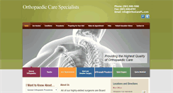 Desktop Screenshot of orthocarefl.com