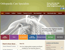 Tablet Screenshot of orthocarefl.com